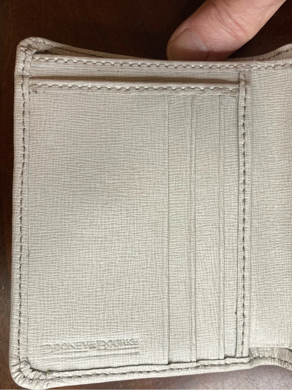Dooney & Bourke Italian Saffiano Small Flap Wallet Smoke Gray W2SAF1106